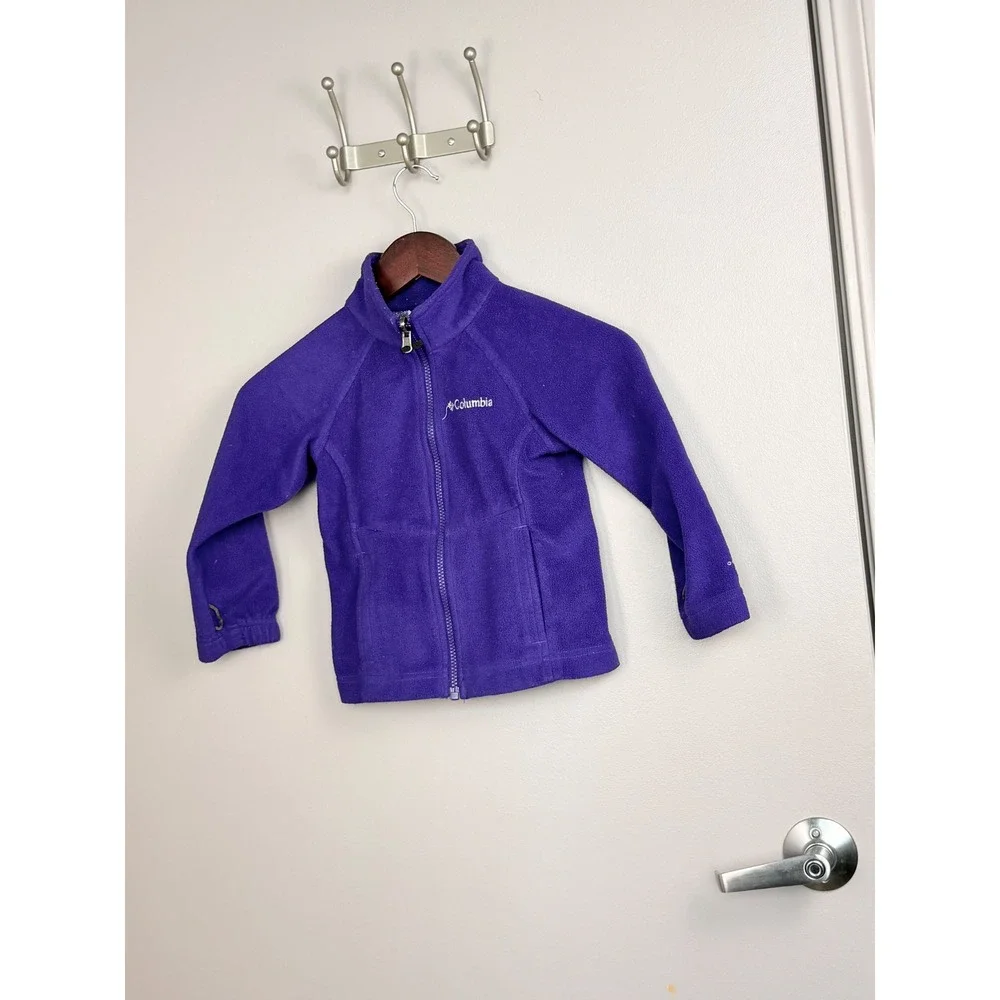 Columbia Interchange Jacket Kids XXS Purple Pink Nylon Outgrown Hooded